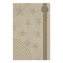 Beige en bruin abstract ontwerp briefpapier papier