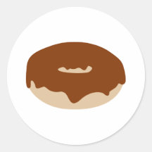 Beignet de chocolat autocollants