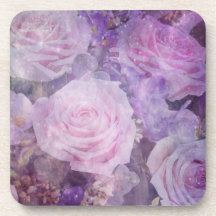 Bel ensemble de caboteurs roses dessous-de-verre