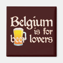 België is voor de Minnaars van het Bier Koelkast Magneet