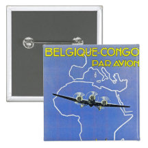 ~ Belgique Congo de Sabena Badge