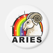 Bélier d'arc-en-ciel aimant pour réfrigérateur