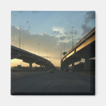 Belle autoroute d'Omaha avec les ponts bilatéraux  Magnets