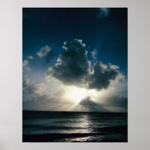 Belle littoral-grosse averse poster