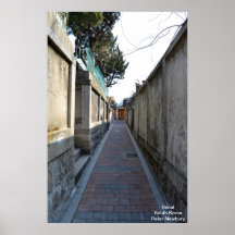 Belle photo de Bukchon à Séoul, Corée du Sud Posters