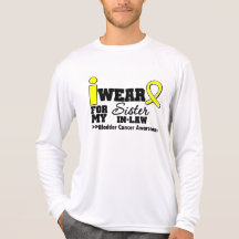 Belle-soeur jaune de ruban d'usage du cancer de la t-shirt
