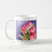 Belle tasse de tulipe