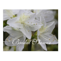 Belles invitations nuptiales florales de douche carte postale