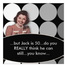 Bemant Retro 50ste Uitnodiging van de Verjaardag