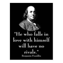 Ben Franklin et citation Cartes Postales