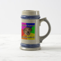 Ben geen Pussy Stenen bierkroes van het Bier Koffie Beker