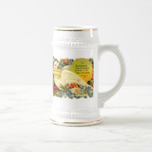 Bénédictions d'un ~ de colombe sur Stein blanc Tasse