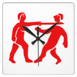 Benin de Vlag/het Embleem van het Imperium Muurklokken