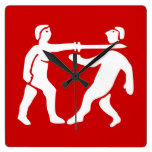 Benin de Vlag/het Embleem van het Imperium Muur Klok
