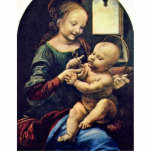 Benois Madonna par Leonardo da Vinci Photo Sculpture
