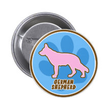 Berger allemand à la mode badge