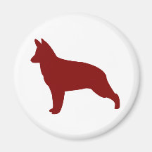 Berger allemand (rouge) aimants