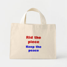 Bericht van vrede tas