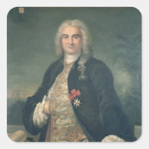 Bertrand-Francois Mahe de la Bourdonnais Autocollants Carrés