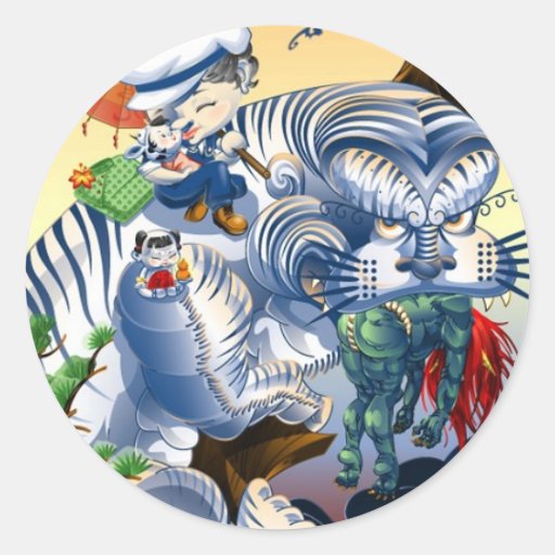 Beschermer van het Westen - Tijger Stickers