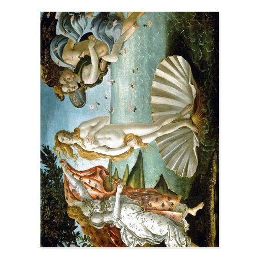 Beschrijving w: Botticelli de Geboorte van de Datu Wenskaart