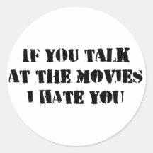 BESPREKING BIJ DE STICKER VAN FILMS