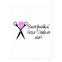 Beste Freakin Haar Sytlist ooit Wenskaart