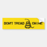 Betreed niet op me bumperstickers