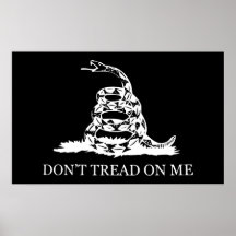 Betreed op me geen Vlag -- Zwart-wit Poster