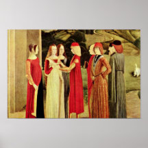 Betrothal door Italienischer Meister Des 15. Jah Posters