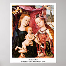 Betrothal door Meester van het Altaar Bartholomew Print