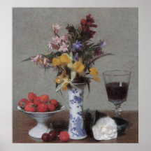 Betrothal van Latour van Fantin Stilleven Poster
