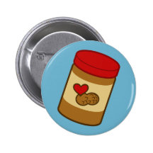 Beurre d'arachide badge avec épingle