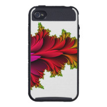 Bevederde Regenboog van Fractals iPhone 4 Cases