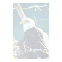BEYR Eagle chauve le fleuve Yukon Papier À Lettre Personnalisé