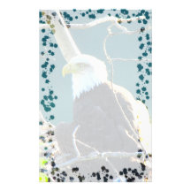 BEYR Eagle chauve le fleuve Yukon Papier À Lettre Personnalisé