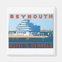 Beyrouth, Hotel St. Georges Koelkast Magneet