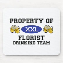 Bezit van Bloemist die Team drink Muis Matten