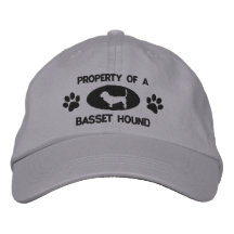 Bezit van een Basset Hound Geborduurd Pet Geborduurde Baseball Cap