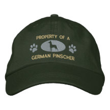 Bezit van een Duits Pinscher Geborduurd Pet Baseball Cap