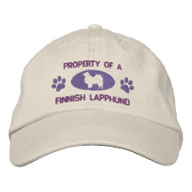 Bezit van een Fins Lapphund Geborduurd Pet Baseball Cap