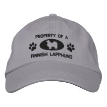 Bezit van een Fins Lapphund Geborduurd Pet Geborduurde Basebal Pet