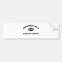 Bezit van een MEDEWERKER van de RECREATIE Bumperstickers