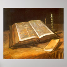 Bible par Vincent van Gogh, impressionisme vintage Posters