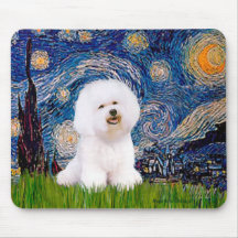 Bichon 1 - Nuit étoilée Tapis De Souris