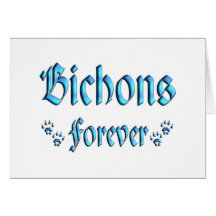 Bichons pour toujours cartes de vœux