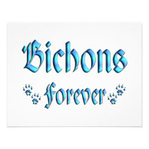 Bichons pour toujours faire-parts
