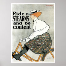 Bicyclette de Stearns Affiche