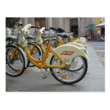 Bicyclettes publiques carte postale