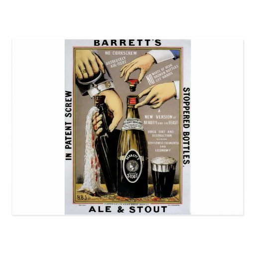 Bière anglaise et bière de malt de Barretts Cartes Postales